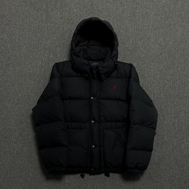 폴로 랄프로렌 엘름우드 다운 패딩 블랙