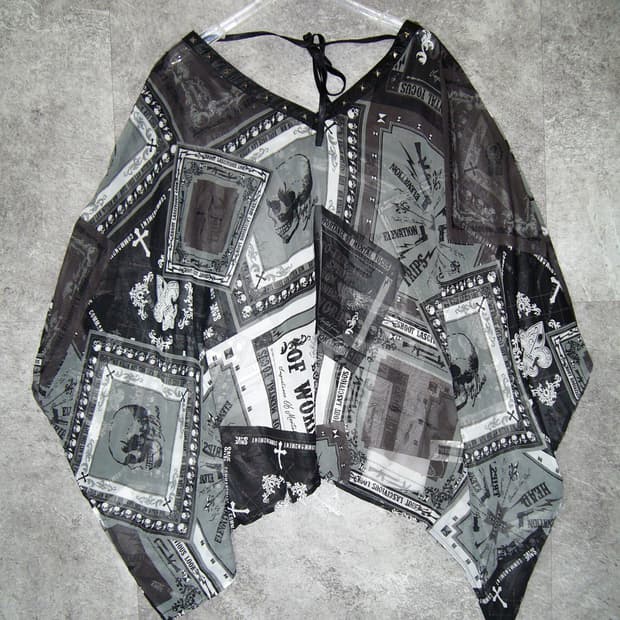GHOSTOFHALEM Pancho Blouse