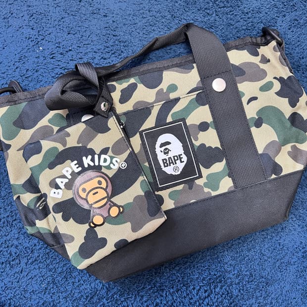 BAPE CAMO 산책 토트백 & 미니 지갑 세트