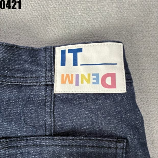 여성 잇미샤 청 데님 와이드 팬츠 28