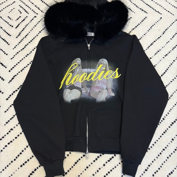 Grailz 그레일즈 퍼 후디 블랙 1 사이즈 