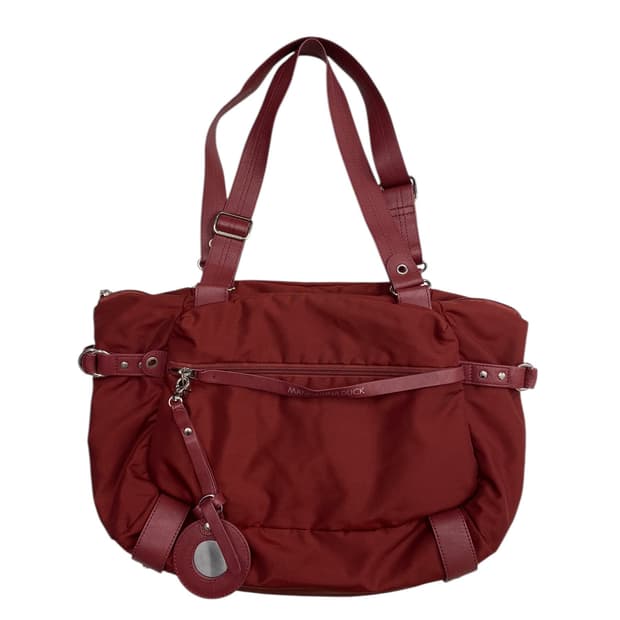 만다리나덕 y2k 폭닥 레드 숄더백