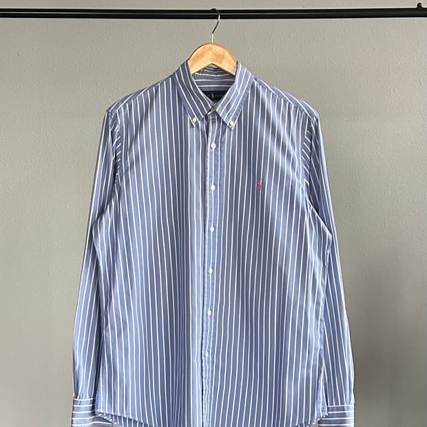 [M]폴로 랄프로렌 블루 스트라이프 셔츠