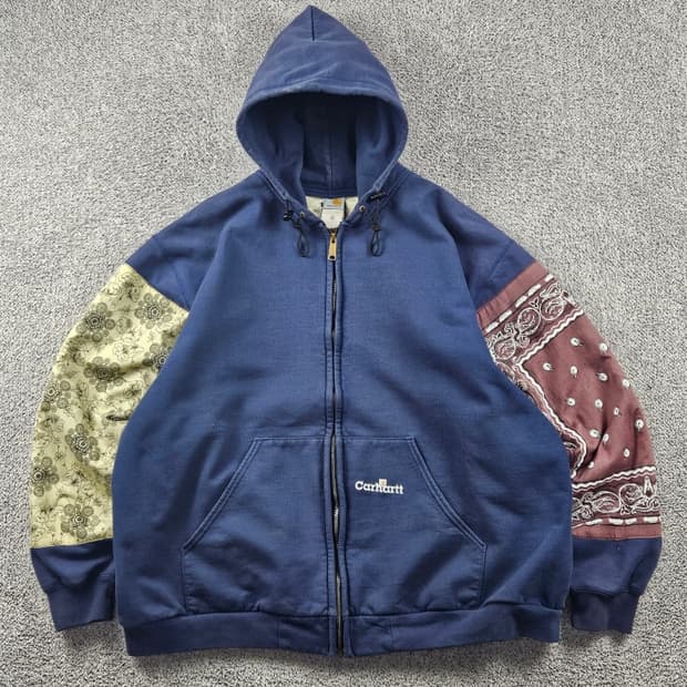 칼하트 페이즐리 반다나 커스텀 스웻 후드 집업 (2XL) / 11272