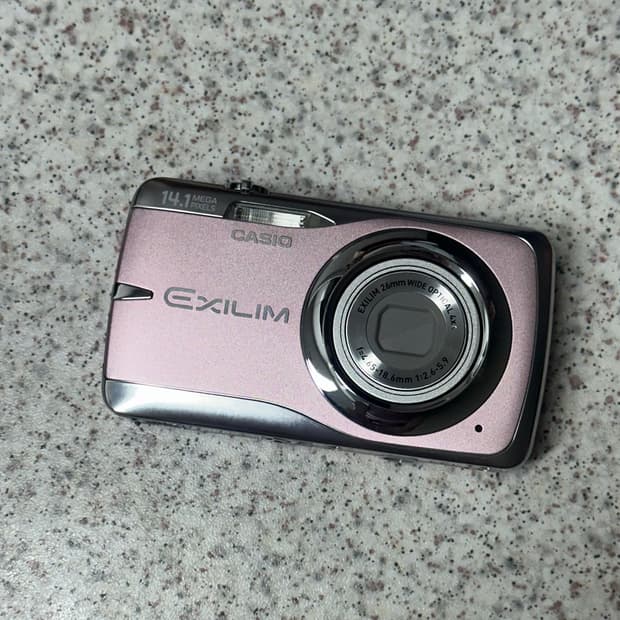 (핑크, 작례o) 카시오 Casio 엑슬림 ex z550 차정원디카