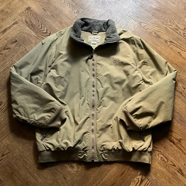 [L]엘엘빈 USA 플리스 라이닝 베이지 웜업 자켓