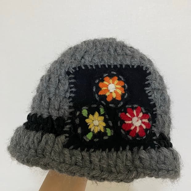 핸드메이드 버킷햇 모자 뜨개모자 햇