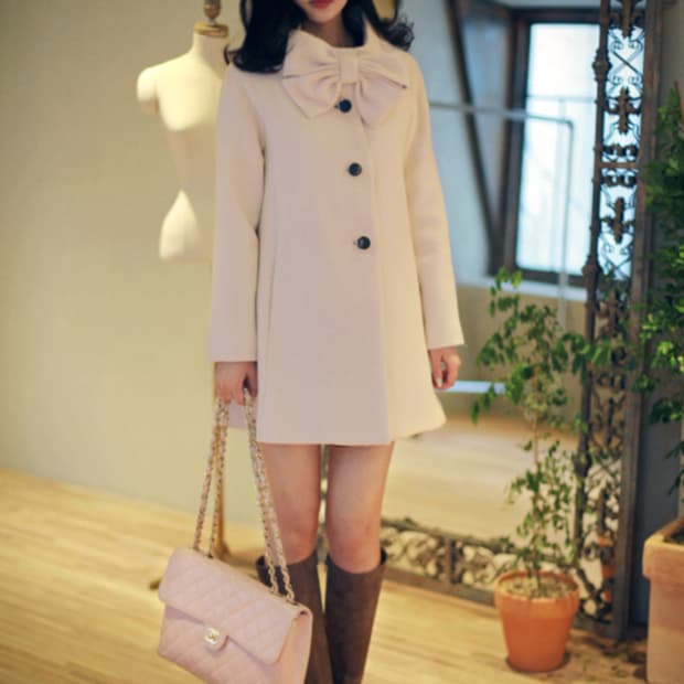 밀크코코아 핑크 코트 라떼갸루핑크일본빈티지모리걸양산형지뢰계핑크공주