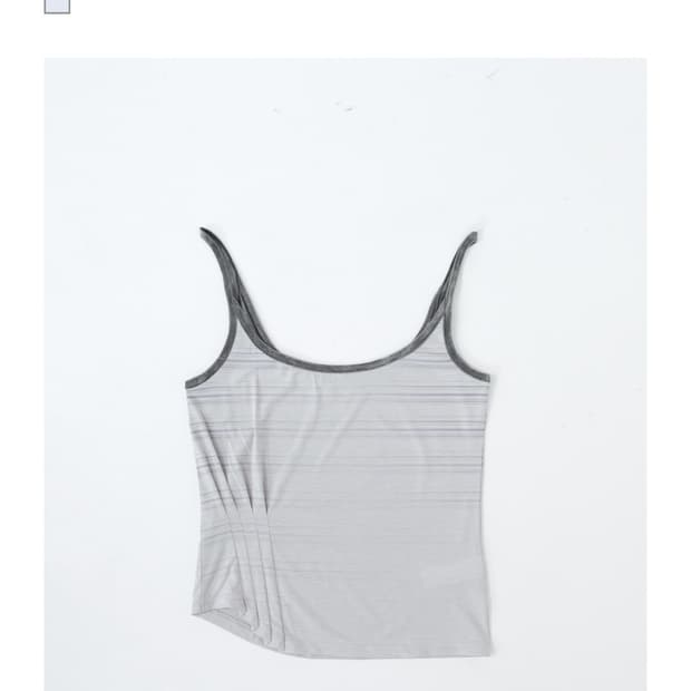 STRIPE PINTUCK SLEEVELESS (LIGHT PURPLE)