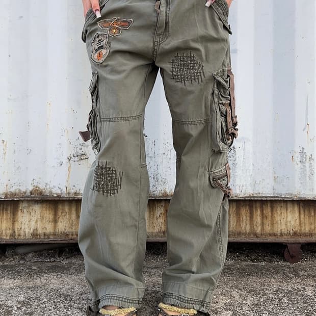VTG military catgo pants