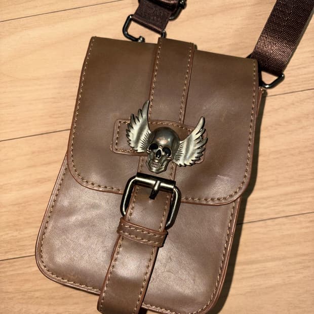 소가죽 크로스백