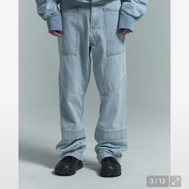 플라스틱프로덕트 MPa 웨이브 지퍼 팬츠 S사이즈