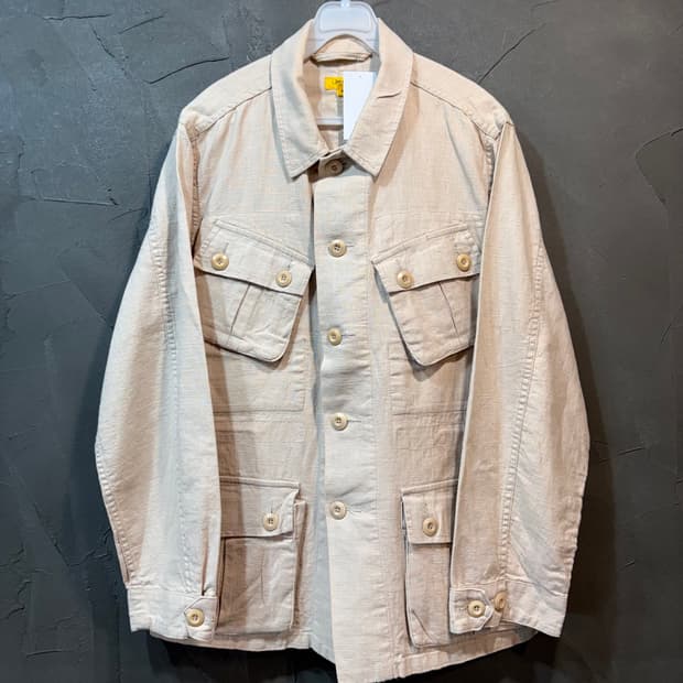 [M] THE RESQ 더 레스큐 린넨 사파리 자켓