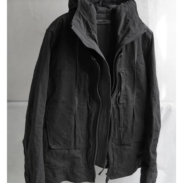 블랙멀 25FW 더블 프론트 후드 파카(L사이즈)