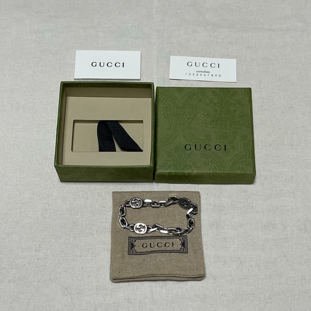 구찌 GG로고 인터로킹 팔찌 [16호]