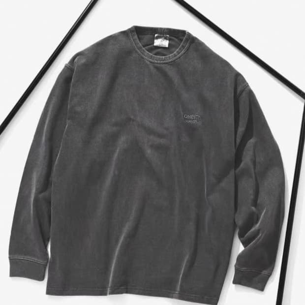 Oneita x beams 피그먼트워싱 티셔츠