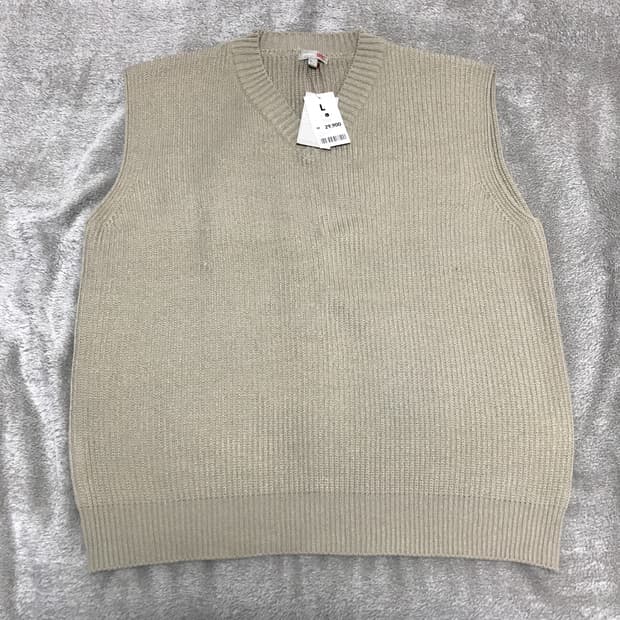 [새제품] SPAO 스파오 오버핏 니트 조끼 L사이즈 베이지