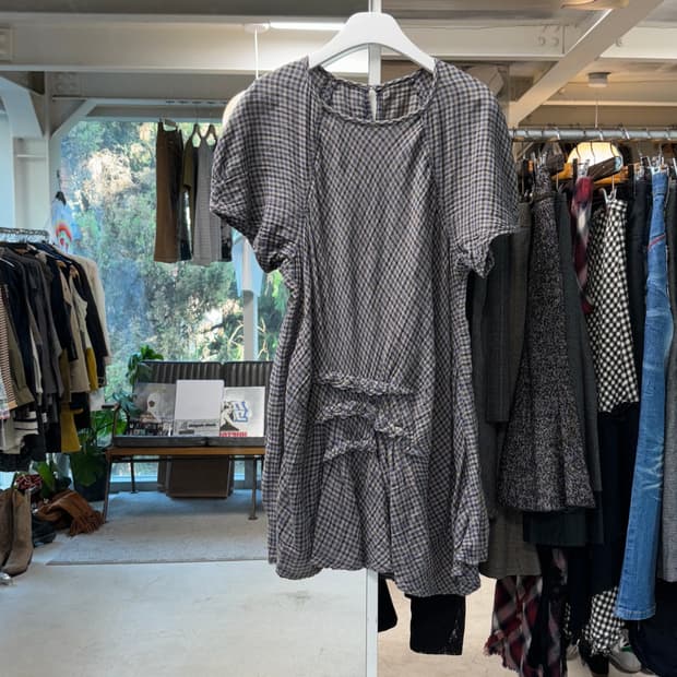 센소유니코 io comme io 체크 원피스