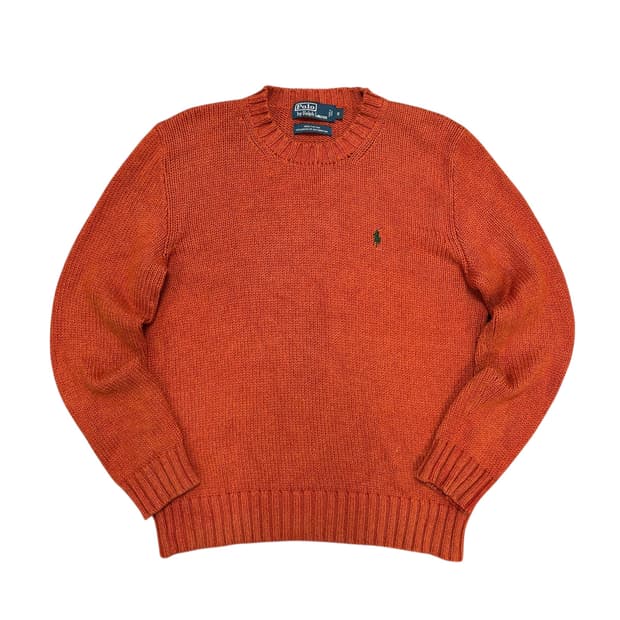 폴로 빈티지 코튼 오렌지 니트(S)