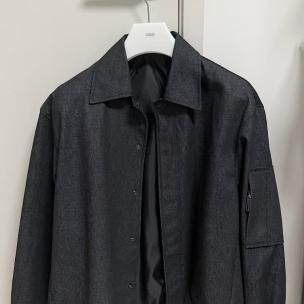 COOR 언체인징 크롭 스트링 블루종/MA-1 자켓