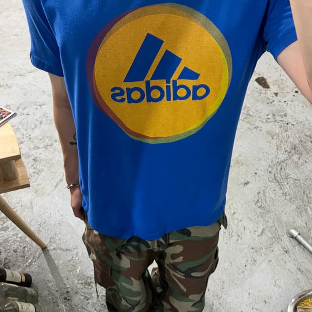 Adidas logo tee