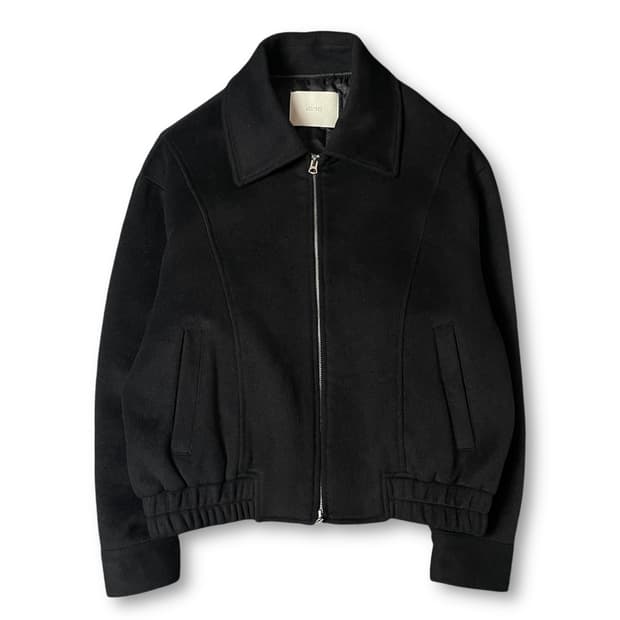 라퍼지스토어 블랙 울 카라 집업 자켓 S