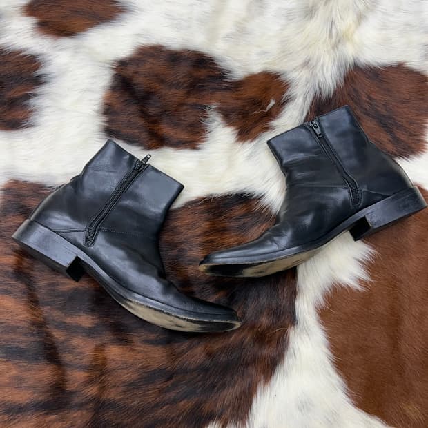 Yohji Yamamoto X BRUNO BORDESE 사이드 지퍼 부츠