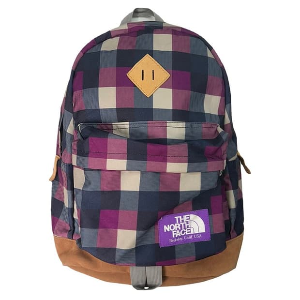 THE NORTH FACE 퍼플 라벨 체크보드 백팩