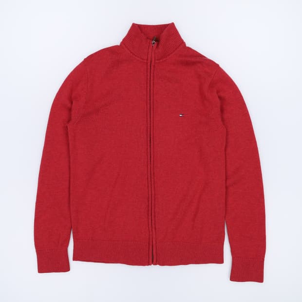 [M] 타미힐피거 워셔블 울 니트 집업 자켓 3973