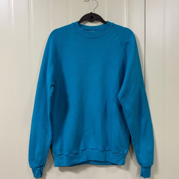 90s USA Jerzees 져지스 민트 블루 스웻셔츠