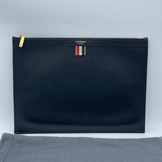 [ M ] 정품 톰브라운 페블그레인 로고 클러치백 