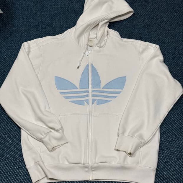 아디다스 파이어버드 빅로고 후드집업