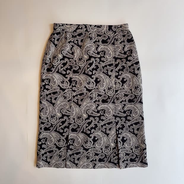 Paisley Pattern H-Line Skirt