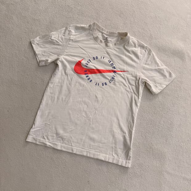 M 나이키 레터링 반팔 티 0708T2