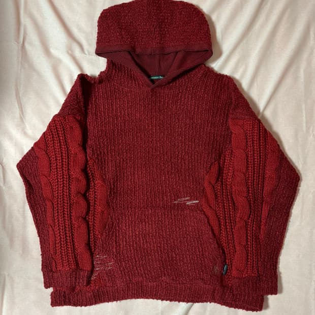 [L] 앤더슨벨 케이브 니트 후드