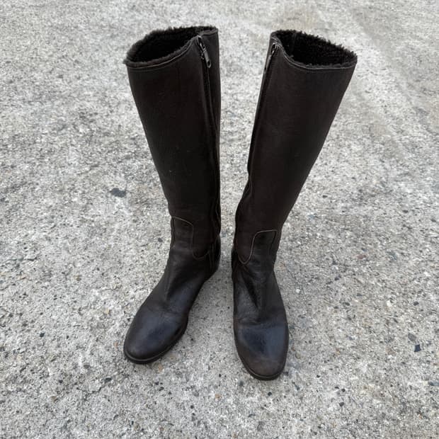 질샌더 레더 부츠