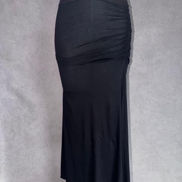 13SS Rick Owens Shirring Long Skirt