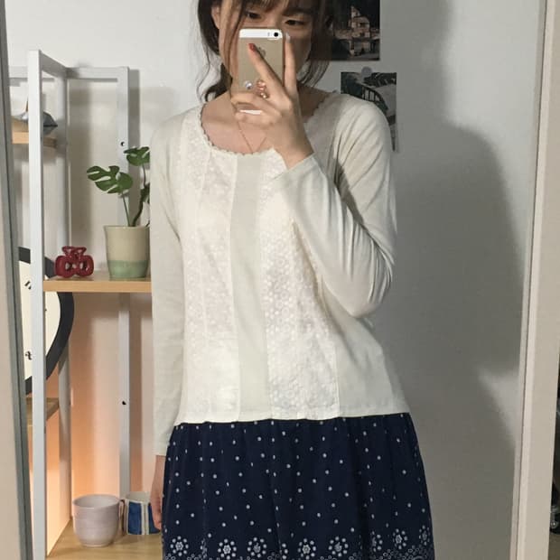 드럭스토어 레이스패치 top