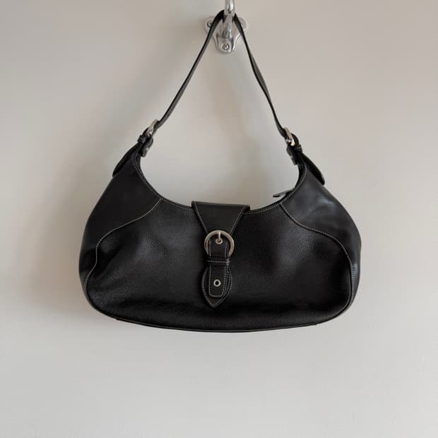 Pre owned 레더 숄더백