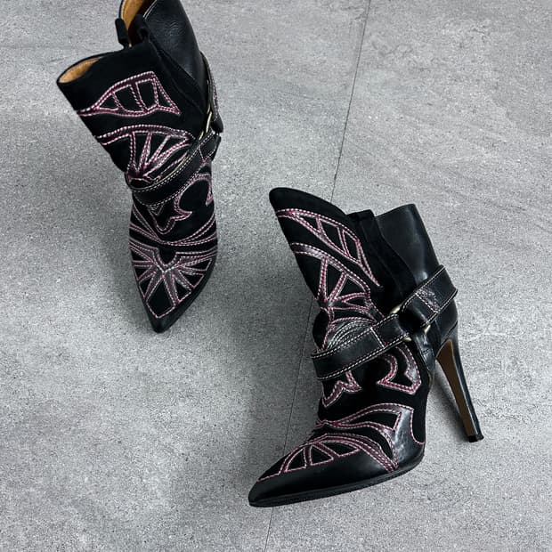 이자벨마랑 12fw 블랙슨 웨스턴 부츠