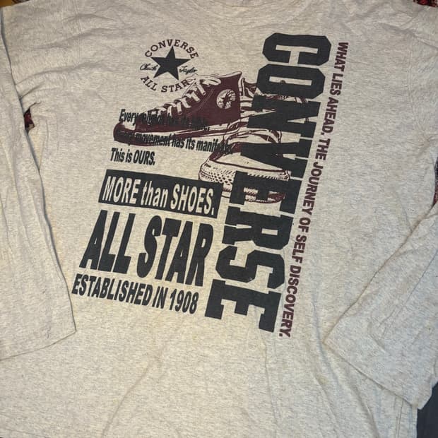 Converse melange gray long sleeve
