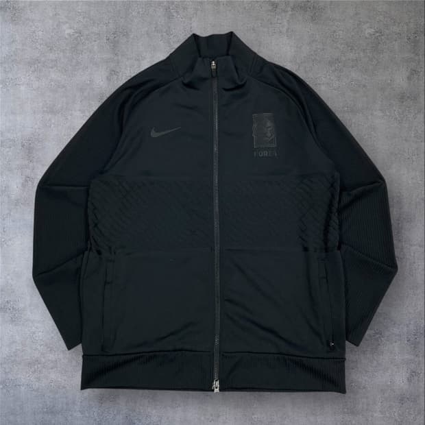 나이키 20-21 대한민국 국대 올블랙 트랙탑 져지