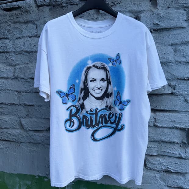 Britney spears 브리트니스피어스 빈티지 프린팅 반팔티셔츠