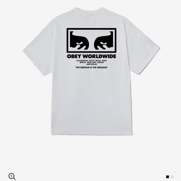 오베이 OBEY THE MEDIUM IS THE MESSAGE