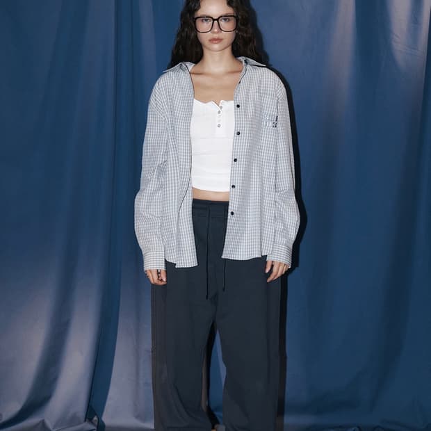 플리즈노팔로우 Taryn Patch Check Shirt 팝니다.