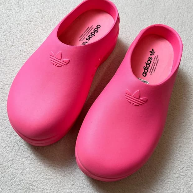 아디다스 아디폼 스탠 스미스 뮬 클리어 핑크 A1829