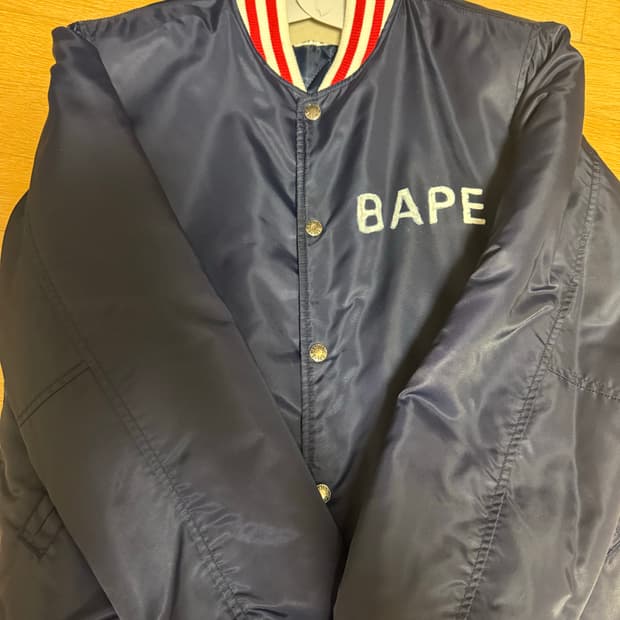 Bape 베이프 00s 바시티 자켓 네이비
