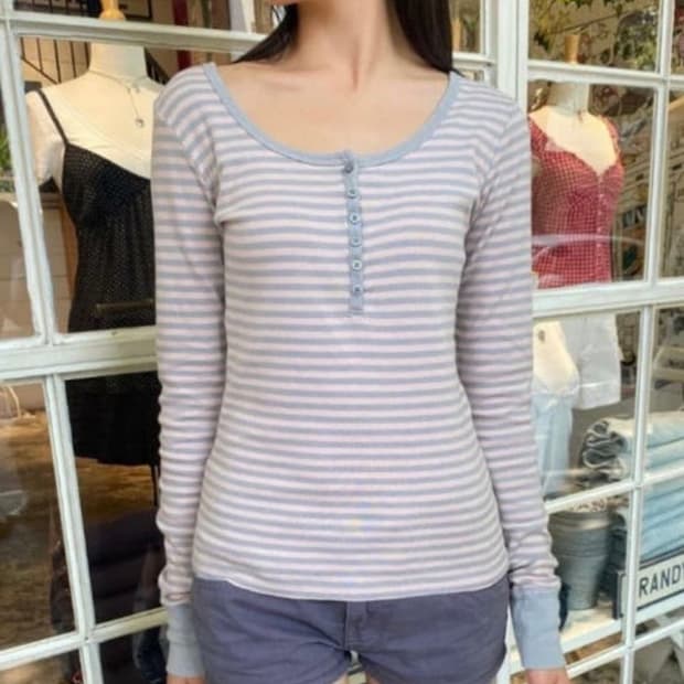 브랜디멜빌 젤리 스트라이트 긴팔티 구해요