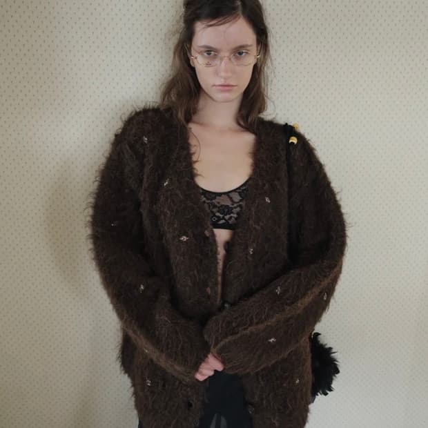 오버듀플레어 JEWEL WOOL CARDIGAN