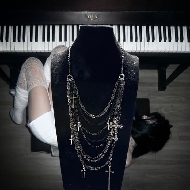 Vkei layered necklace02